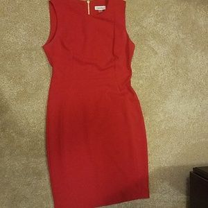 Red Calvin Klein dress